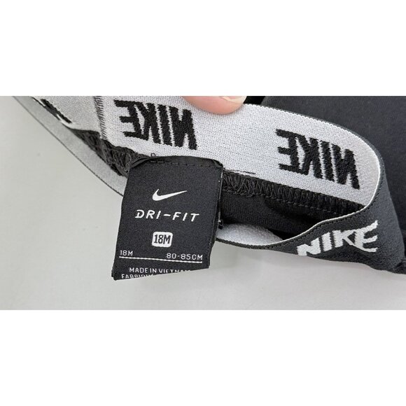 Nike Dri-fit Baby Training Half‎ Tight Pro Leggings Black Size 18 Months - Picture 3 of 3